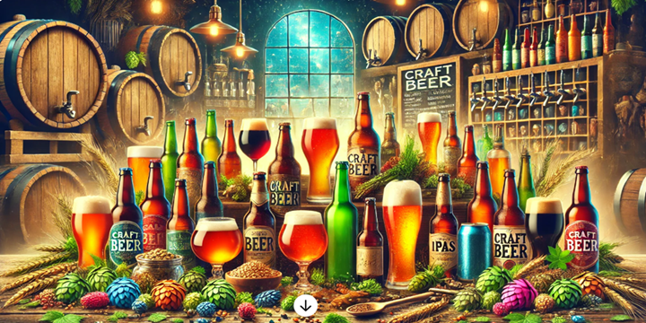 Craft beers from around the world